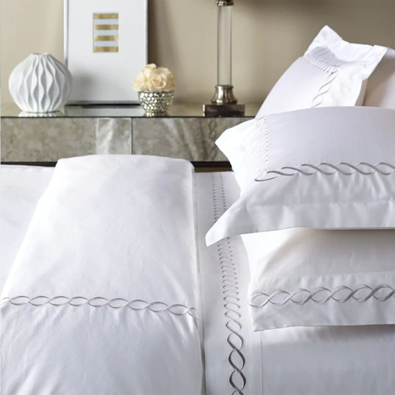 Vynikající stříbrná vyšívaná přikrývka v hotelu Set Pure Cotton Sateen 330T