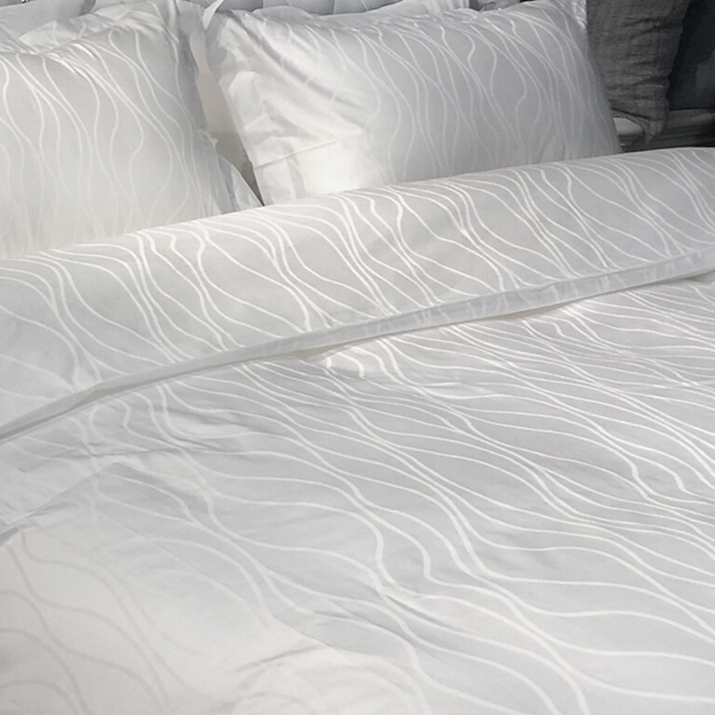 Čistá bavlna satén jacquard water wave hotel textilní povlečení