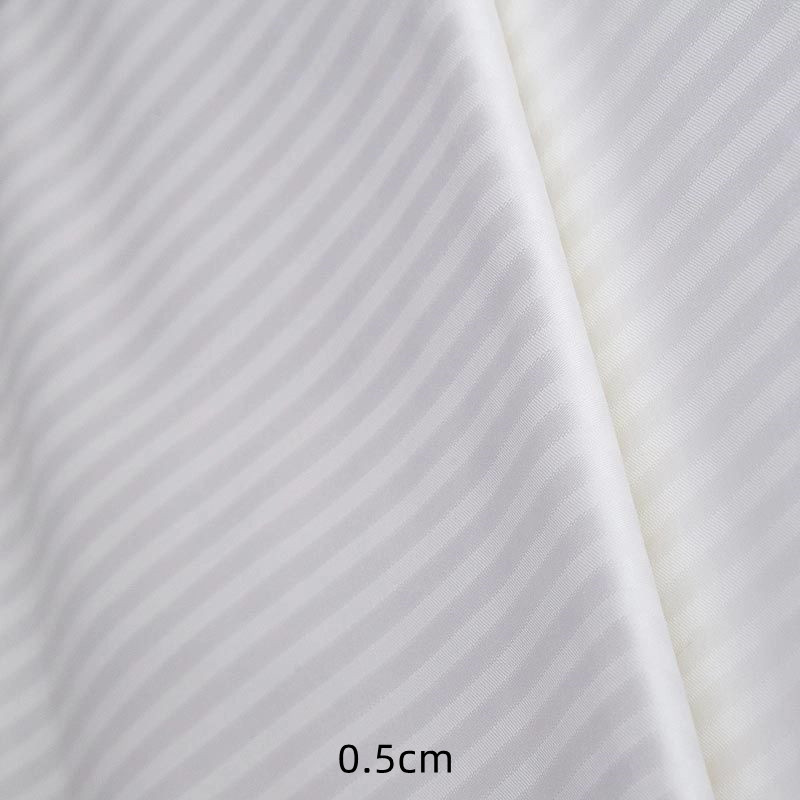 100 Cotton White Sateen Stripted 250t Hotel Textile Fabric