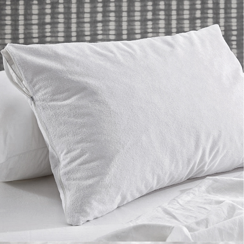 50/50 Polycotton vodotěsné terry ručník hotelový polštář chránič polštář