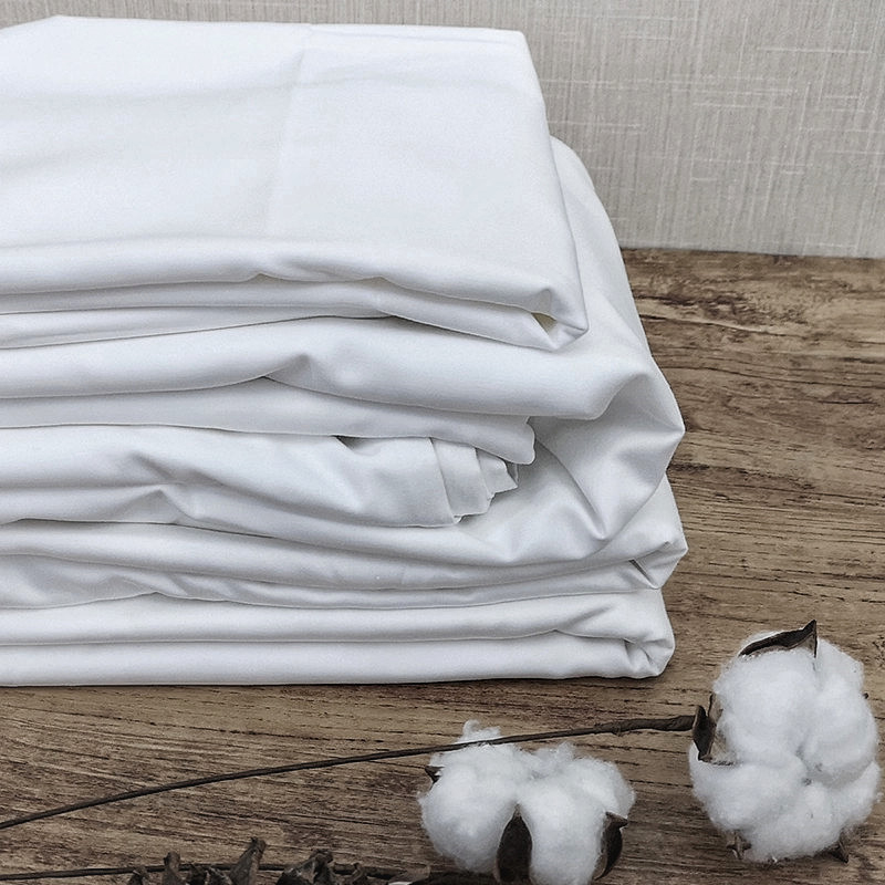 Čistá bavlna Pure White T250 Sateen Plain Hotel spodní listy