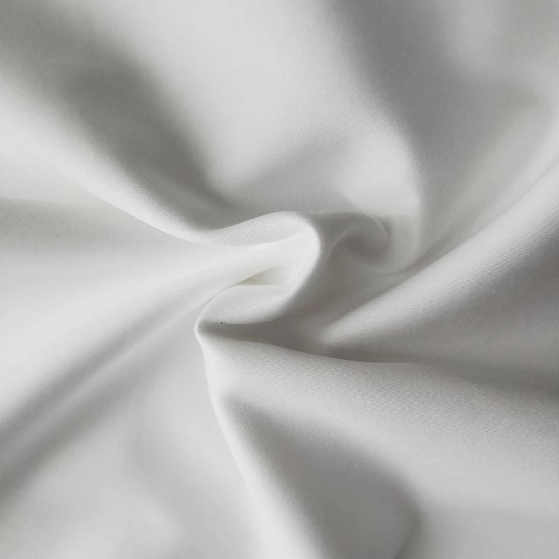 Acked Cotton 60s 300T Plain Sateen White Hotel Linen Linen tkanina