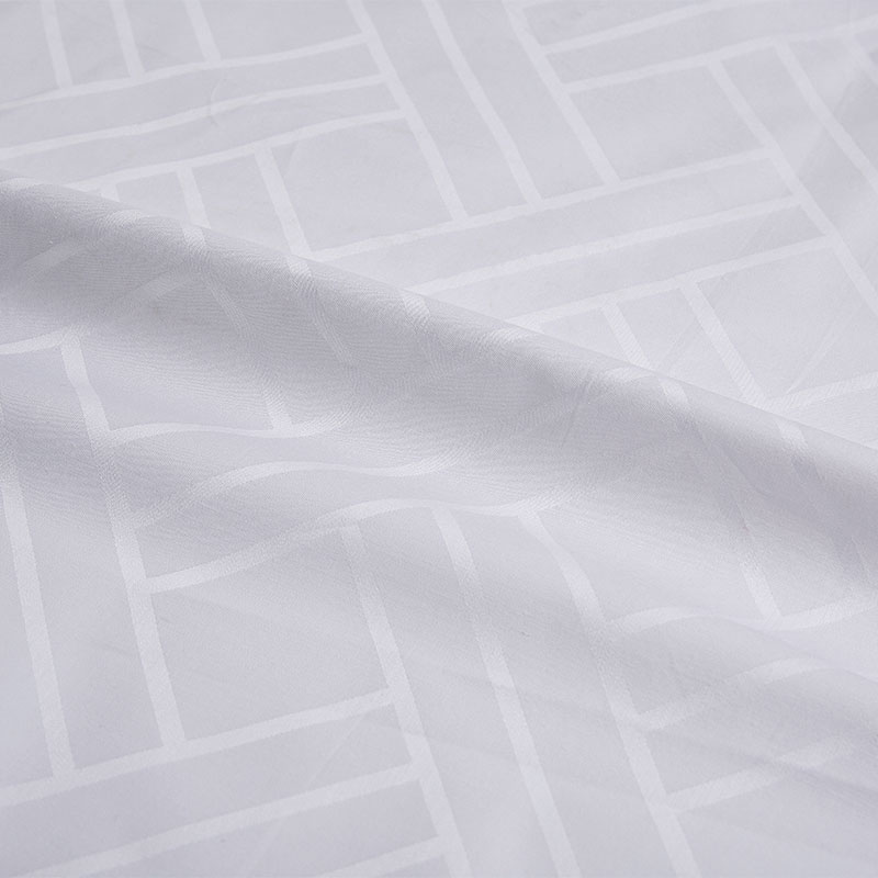 Čistá bavlna bílá tkaná jacquard hotelový plech